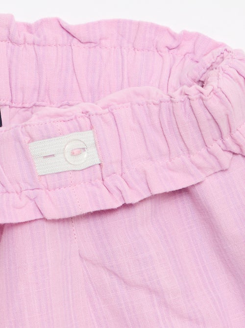 Short en seersucker coupe droite - Kiabi