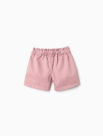Short en sergé avec poches à l'avant