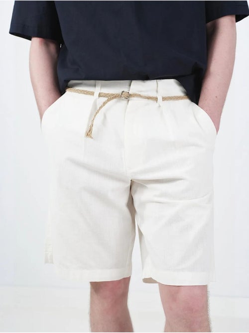 Short en tissu taille mi-haute, coupe décontractée giesto - Kiabi