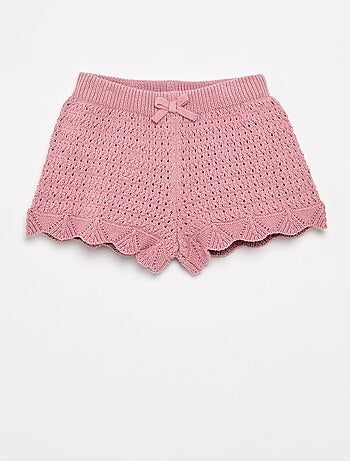 Short en tricot uni