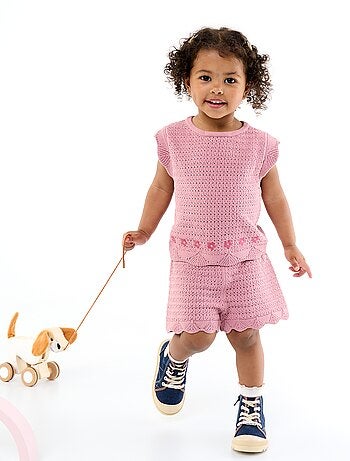 Short en tricot uni