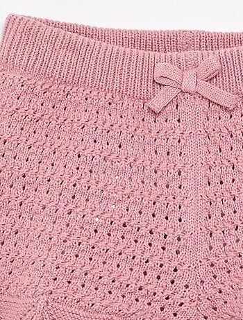 Short en tricot uni