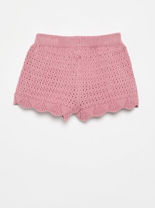 Short en tricot uni - Kiabi