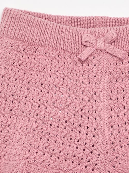 Short en tricot uni - Kiabi