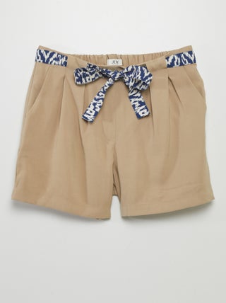 Short en twill avec ceinture imprimée 'JDY'