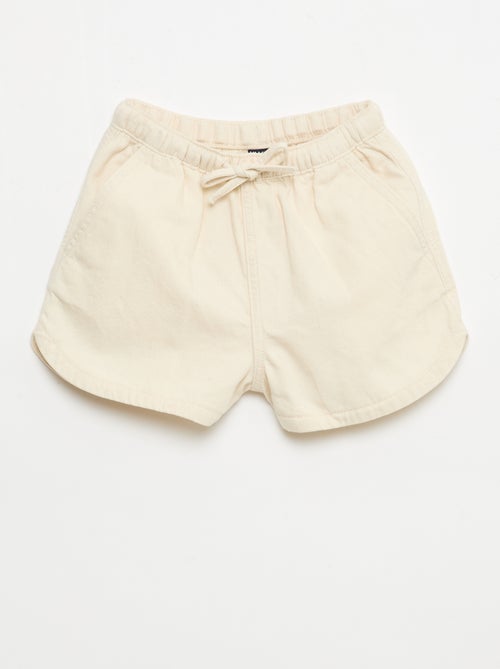 Short en twill uni - Kiabi