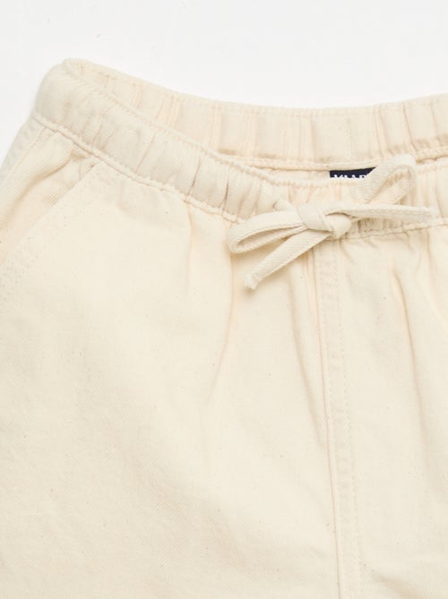 Short en twill uni - Kiabi