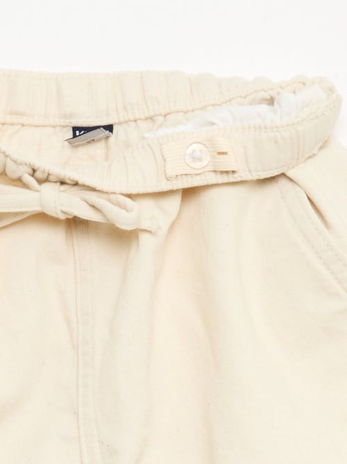 Short en twill uni - Kiabi