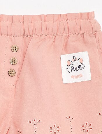 Short en voile de coton avec broderie anglaise 'Disney'