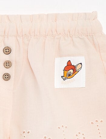 Short en voile de coton avec broderie anglaise 'Disney'