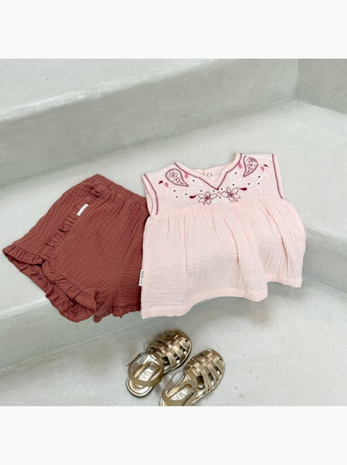 Short enfant en gaze de coton Arizona - Kiabi Short enfant en gaze de coton Arizona - Kiabi