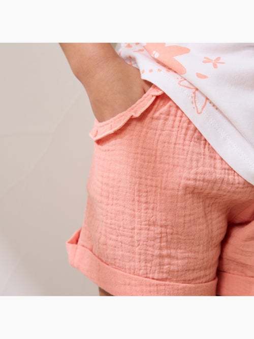 Short enfant en gaze de coton Santa Giulia - Kiabi Short enfant en gaze de coton Santa Giulia - Kiabi