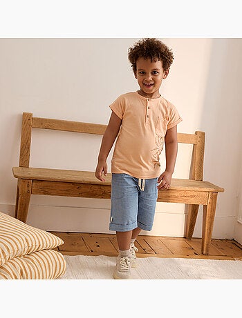 Short enfant en toile de coton kanha