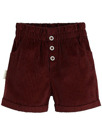 Short enfant en velours côtelé aimée