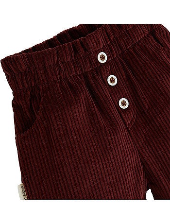 Short enfant en velours côtelé aimée