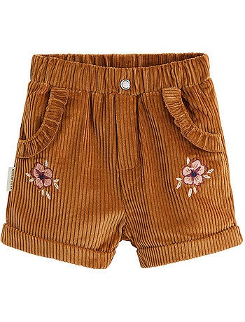 Short enfant en velours côtelé cléo