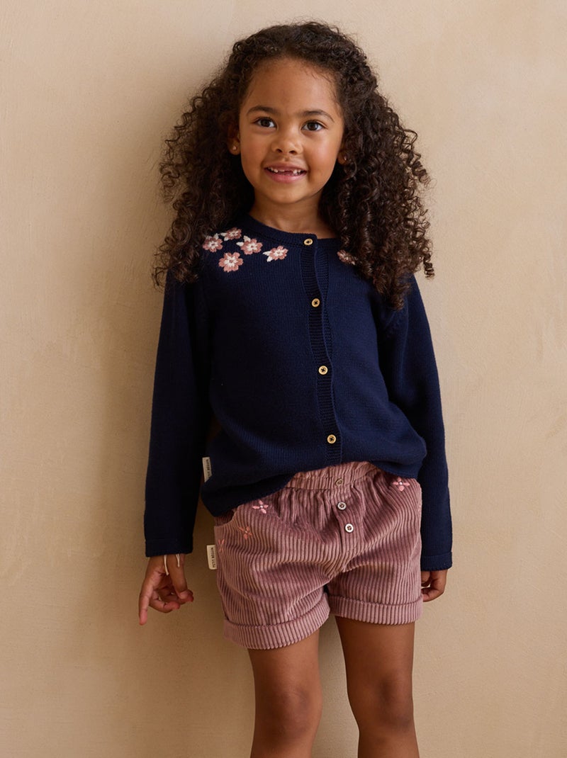 Short enfant en velours c?tel? Sora Prune - Kiabi
