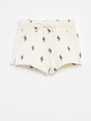 Short épais avec imprimé