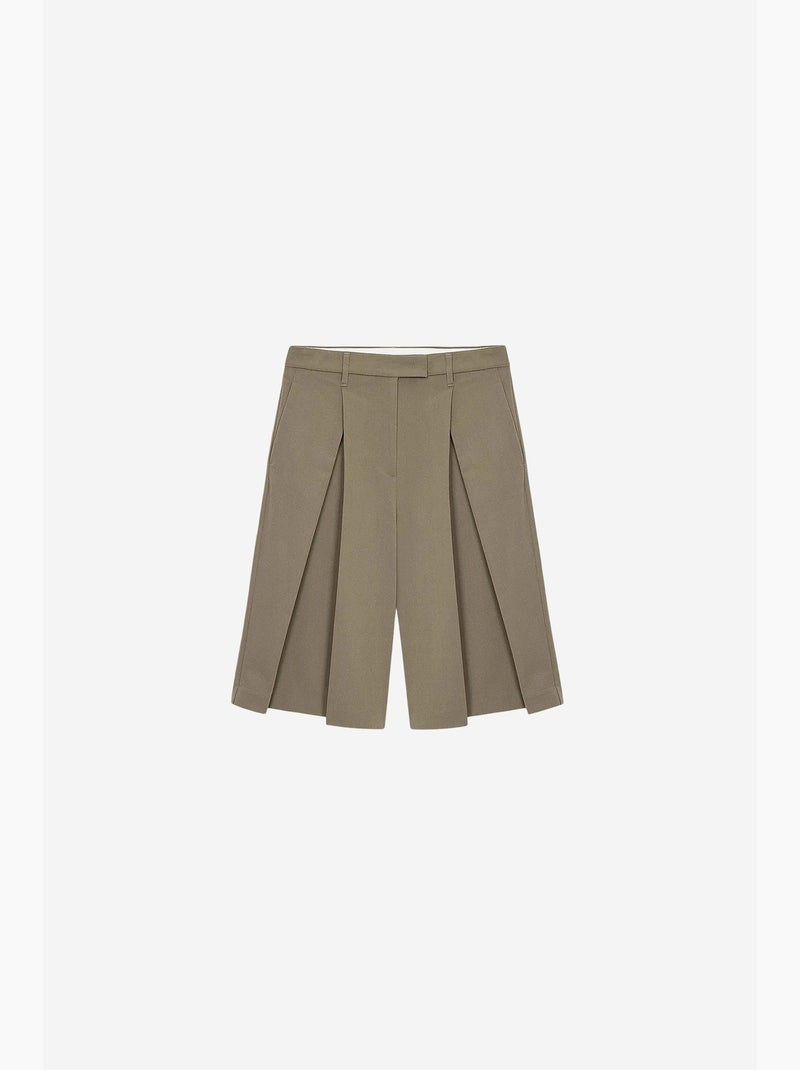 Short femme à coupe tailleur dilvin Kaki - Kiabi