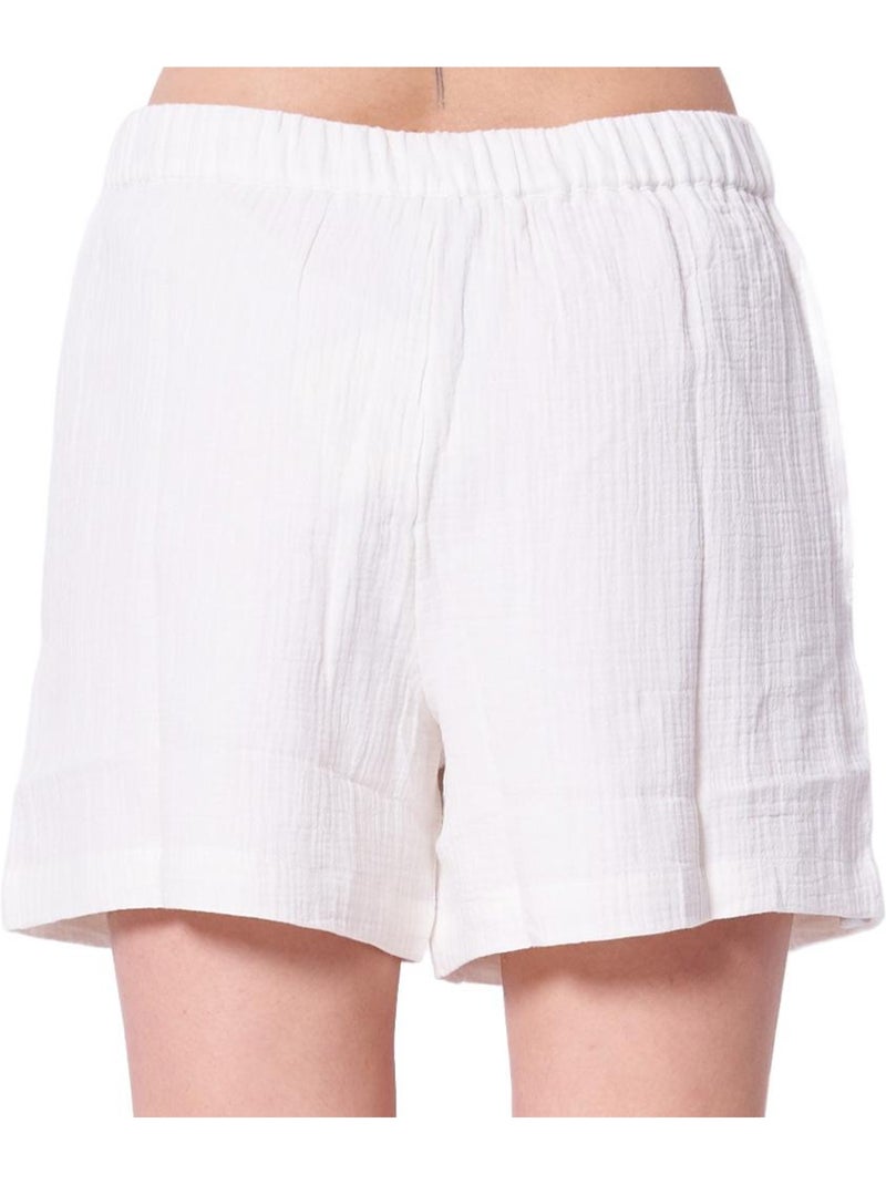 Short Femme Calvin Klein Jeans Gauze Beige - Kiabi