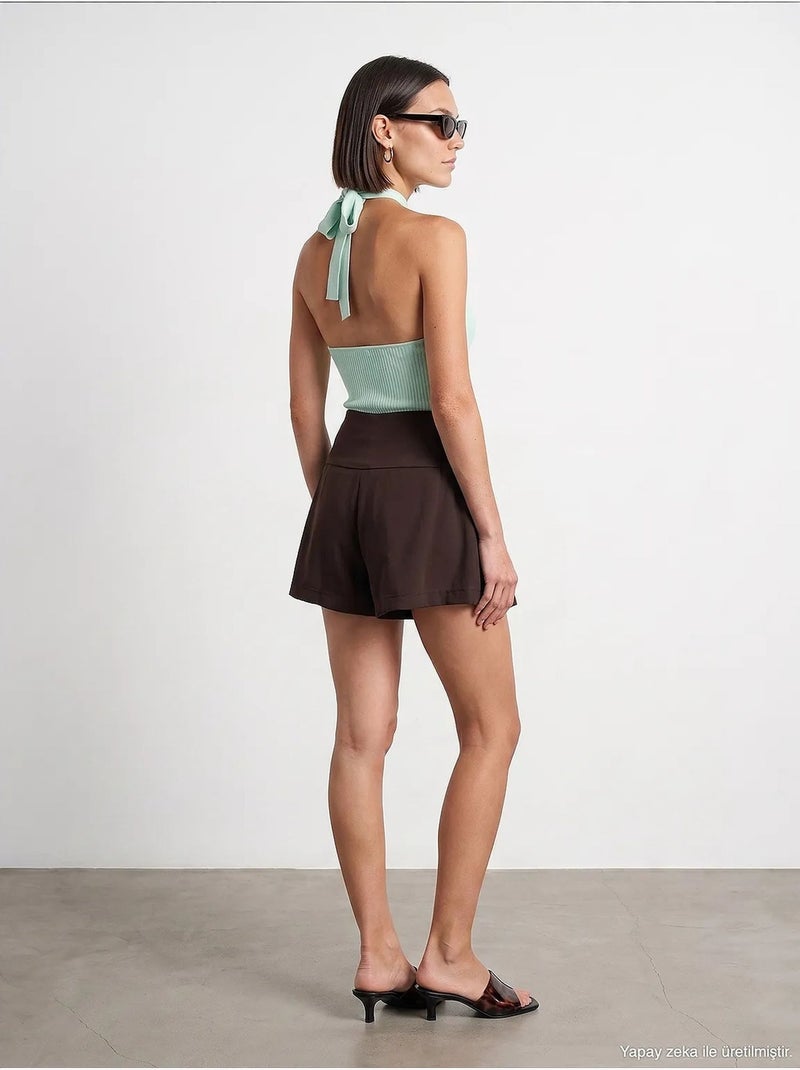 Short femme en tencel dilvin Marron - Kiabi