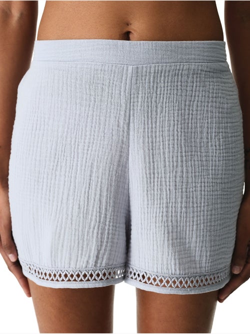 Short femme lessi trim penti - Kiabi Short femme lessi trim penti - Kiabi