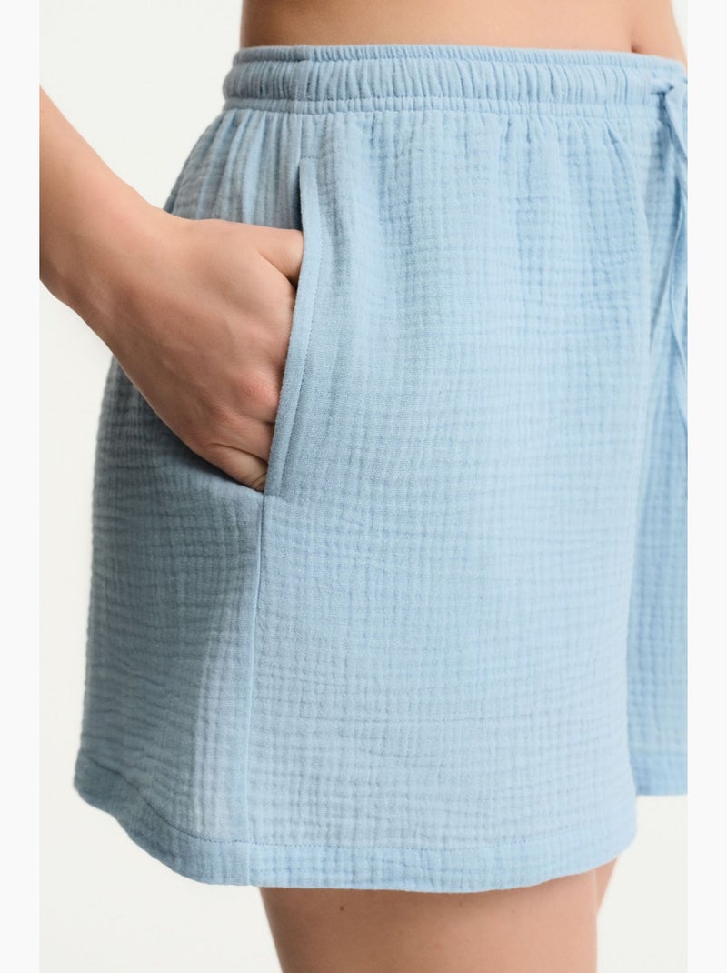 Short femme pastel lessi penti Bleu ciel - Kiabi