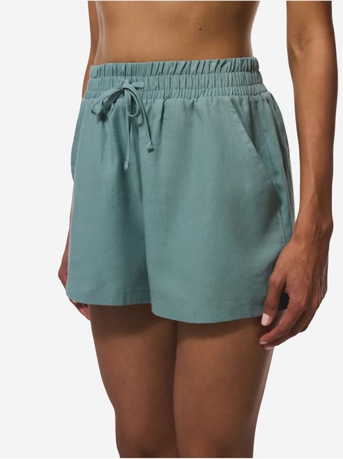 Short femme taille élastique, taille mi-haute penti - Kiabi Short femme taille élastique, taille mi-haute penti - Kiabi