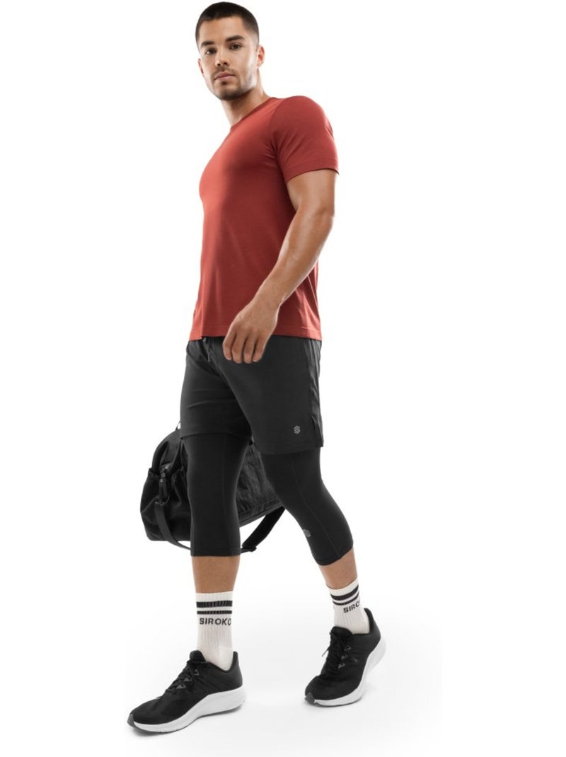 Short fitness homme fitness homme stellar Noir - Kiabi