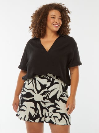 Short fluide avec 2 poches