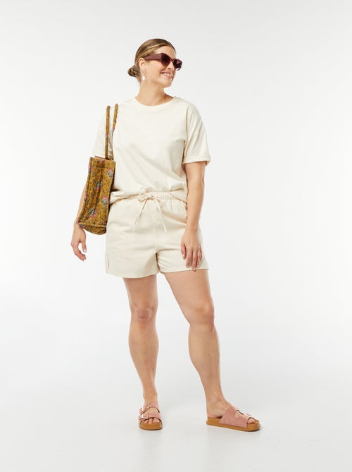 Short fluide en denim - Kiabi