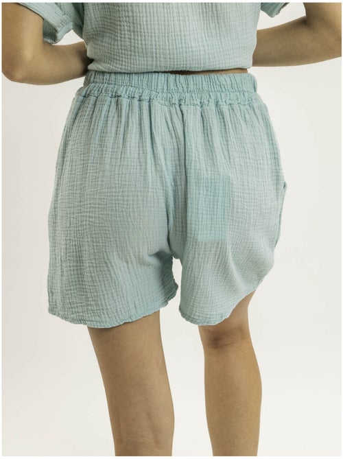 Short fluide en gaze de coton xelia - Kiabi