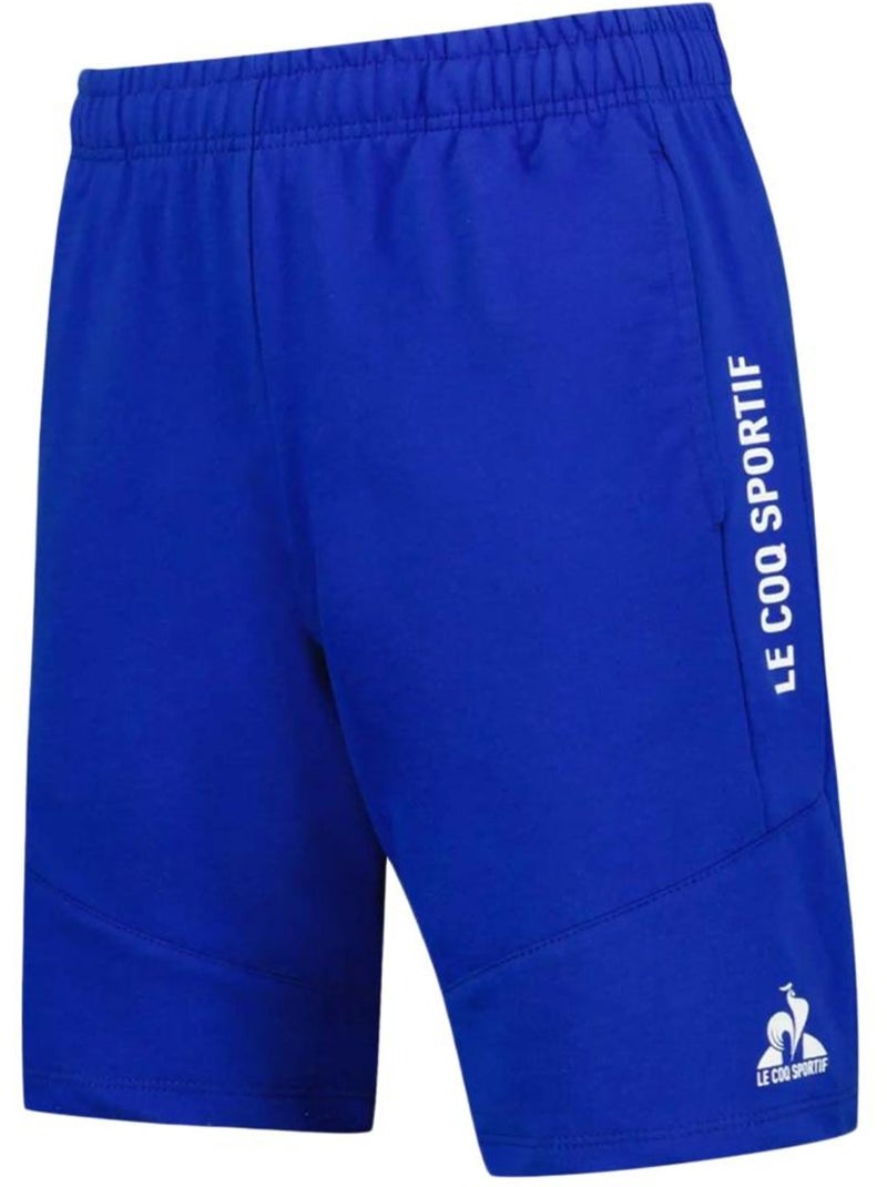 Short Garçon Le Coq Sportif Regular Bleu - Kiabi
