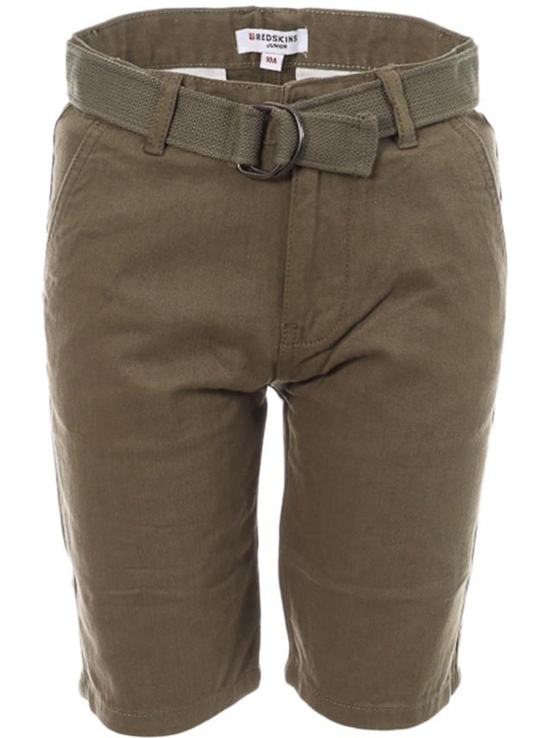 Short Garçon Redskins Vert kaki clair - Kiabi