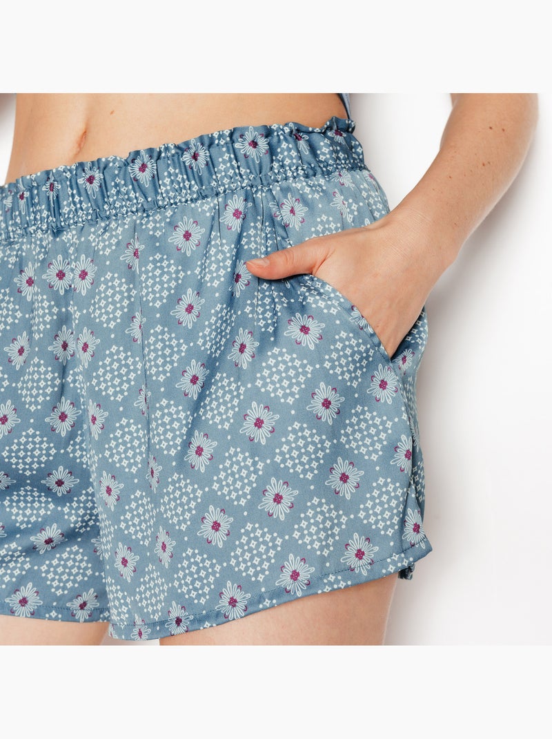 Short girly - rougegorge lingerie Bleu Multicolore - Kiabi