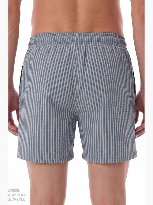 Short homme à rayures tissue penti - Kiabi Short homme à rayures tissue penti - Kiabi