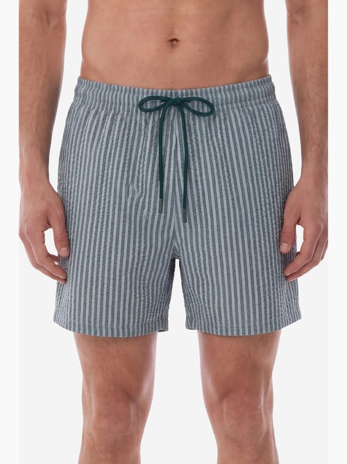 Short homme à rayures tissue penti - Kiabi Short homme à rayures tissue penti - Kiabi