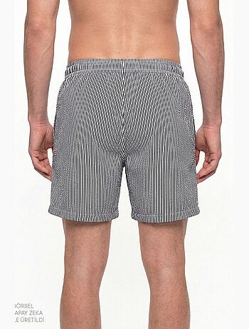 Short homme à rayures tissue penti