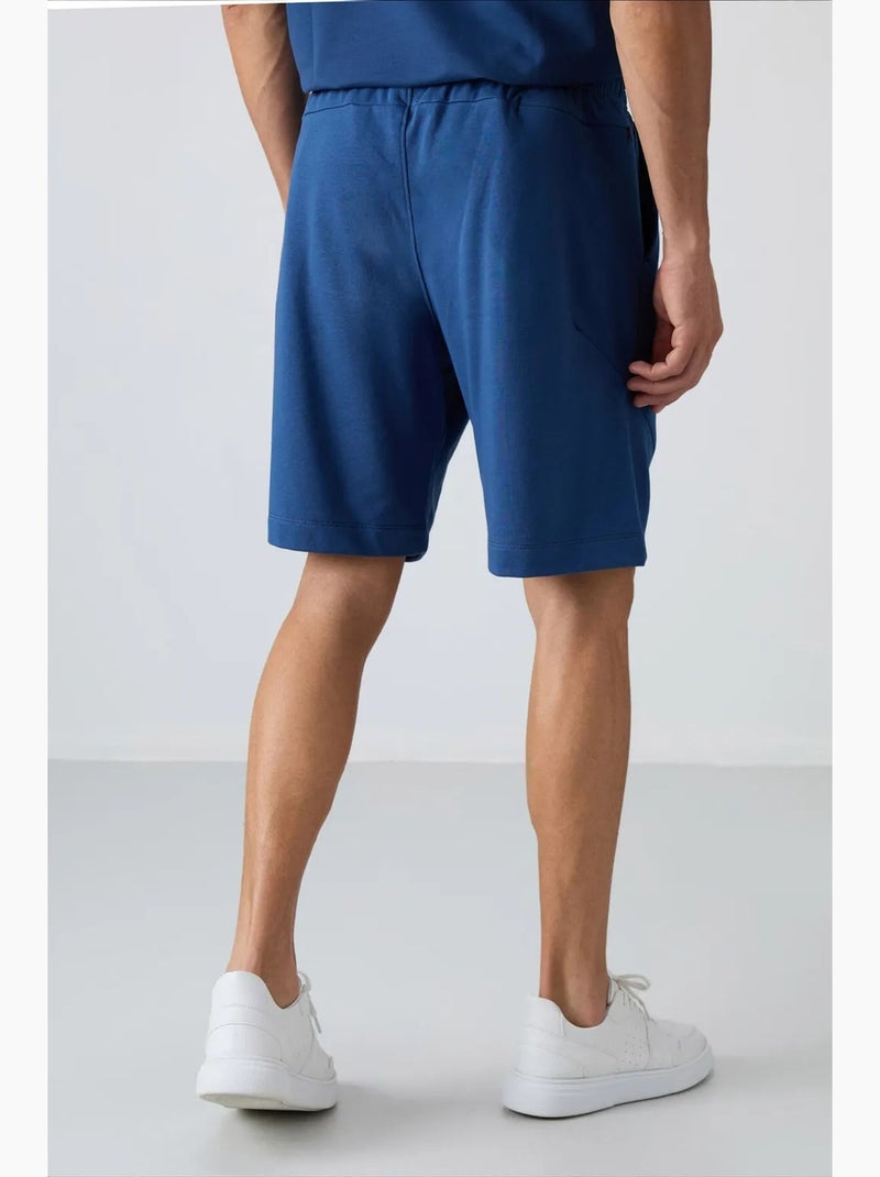 Short homme en mélange coton tommy Bleu - Kiabi