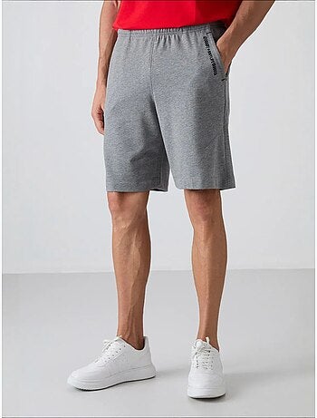Short homme en mélange coton tommy