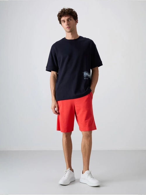 Short homme en mélange coton tommy - Kiabi