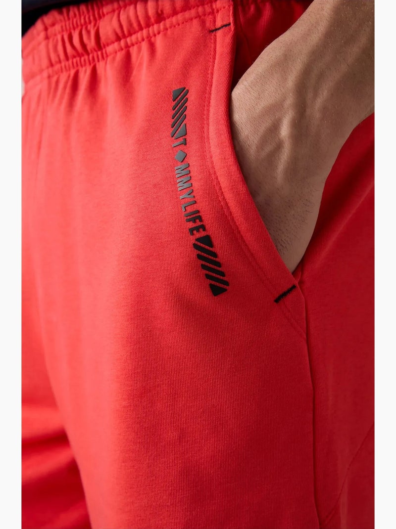 Short homme en mélange coton tommy Orange - Kiabi
