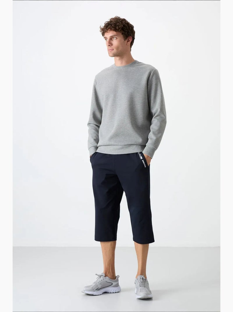 Short homme en mélange de coton tommy Bleu marine - Kiabi