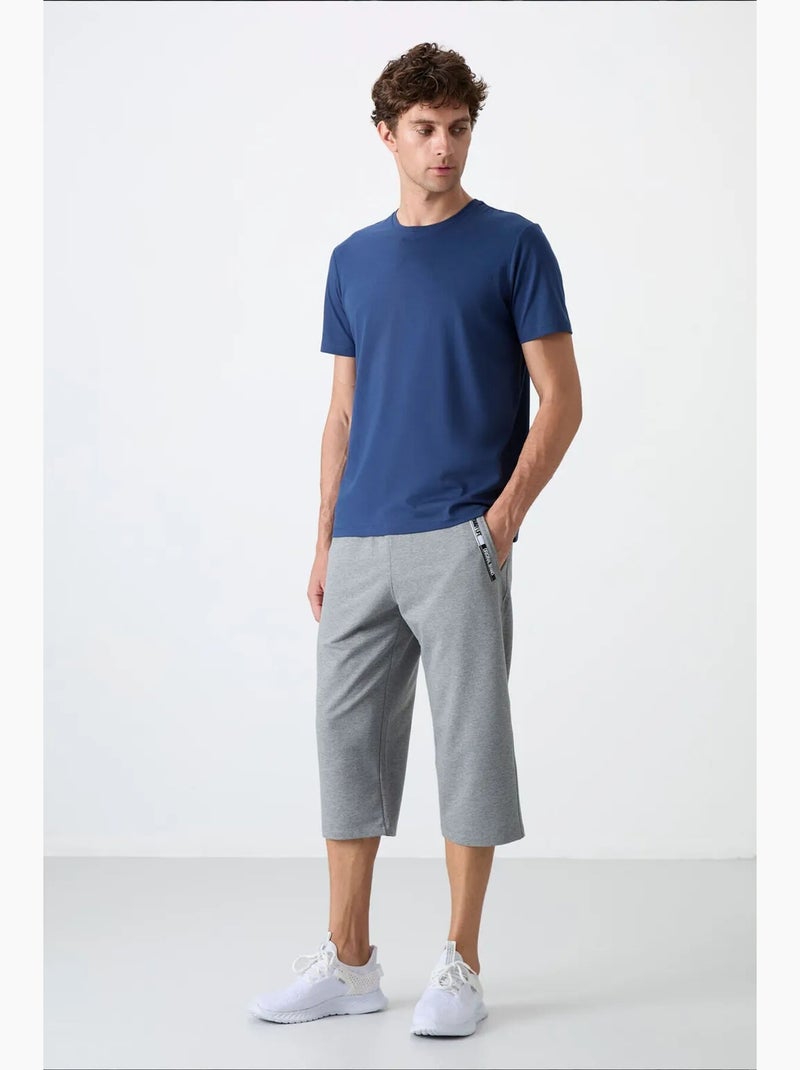 Short homme en mélange de coton tommy Bleu marine - Kiabi