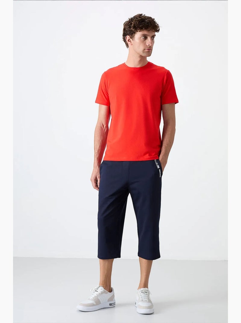 Short homme en mélange de coton tommy Indigo - Kiabi