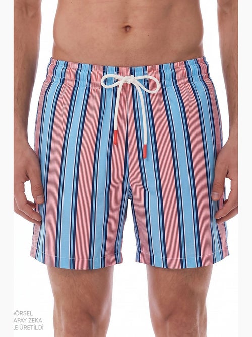 Short homme rayé deep sea penti - Kiabi Short homme rayé deep sea penti - Kiabi
