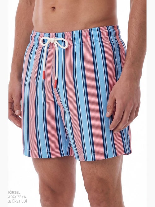 Short homme rayé deep sea penti - Kiabi Short homme rayé deep sea penti - Kiabi