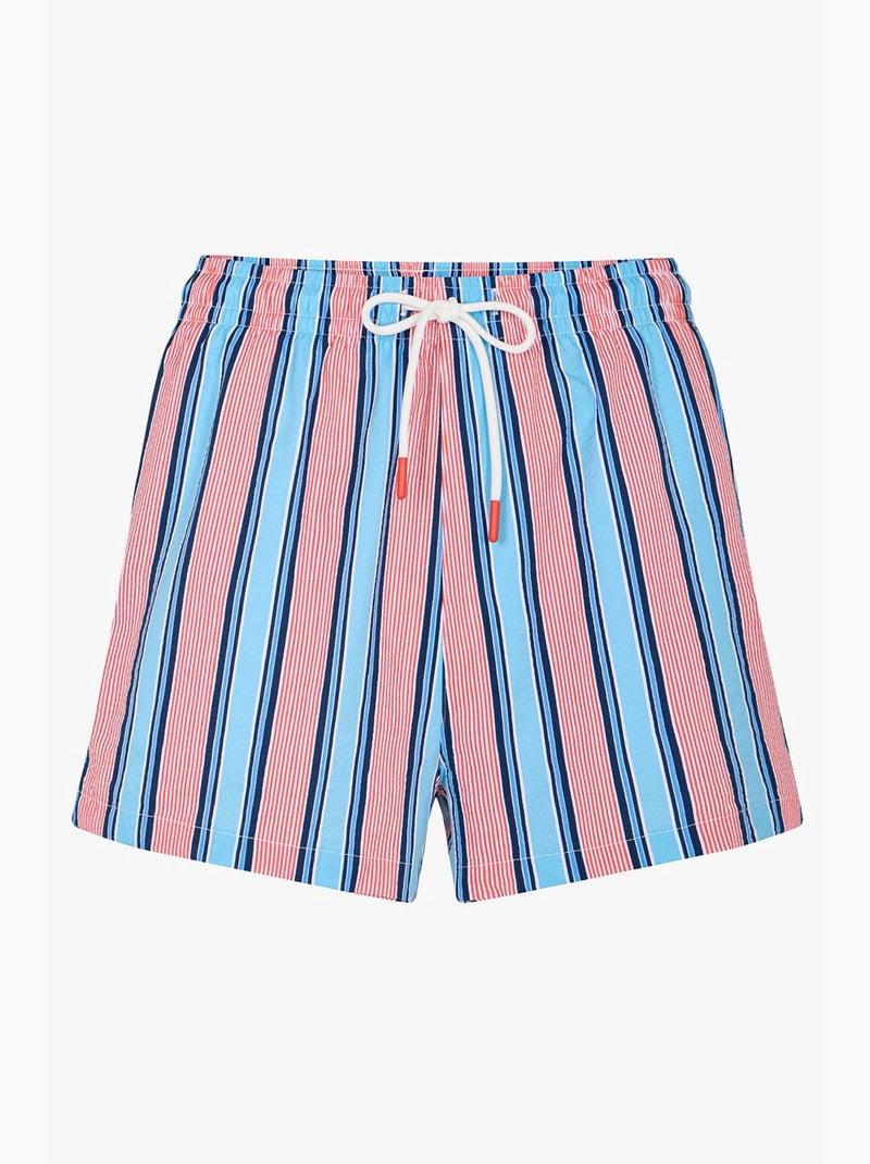 Short homme rayé deep sea penti Bleu Rose Blanc - Kiabi