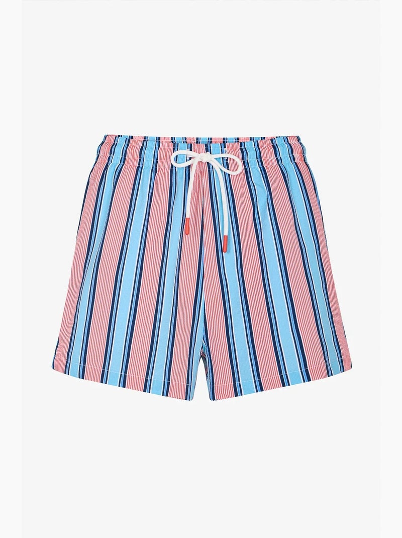 Short homme rayé deep sea penti Bleu Rose Blanc - Kiabi