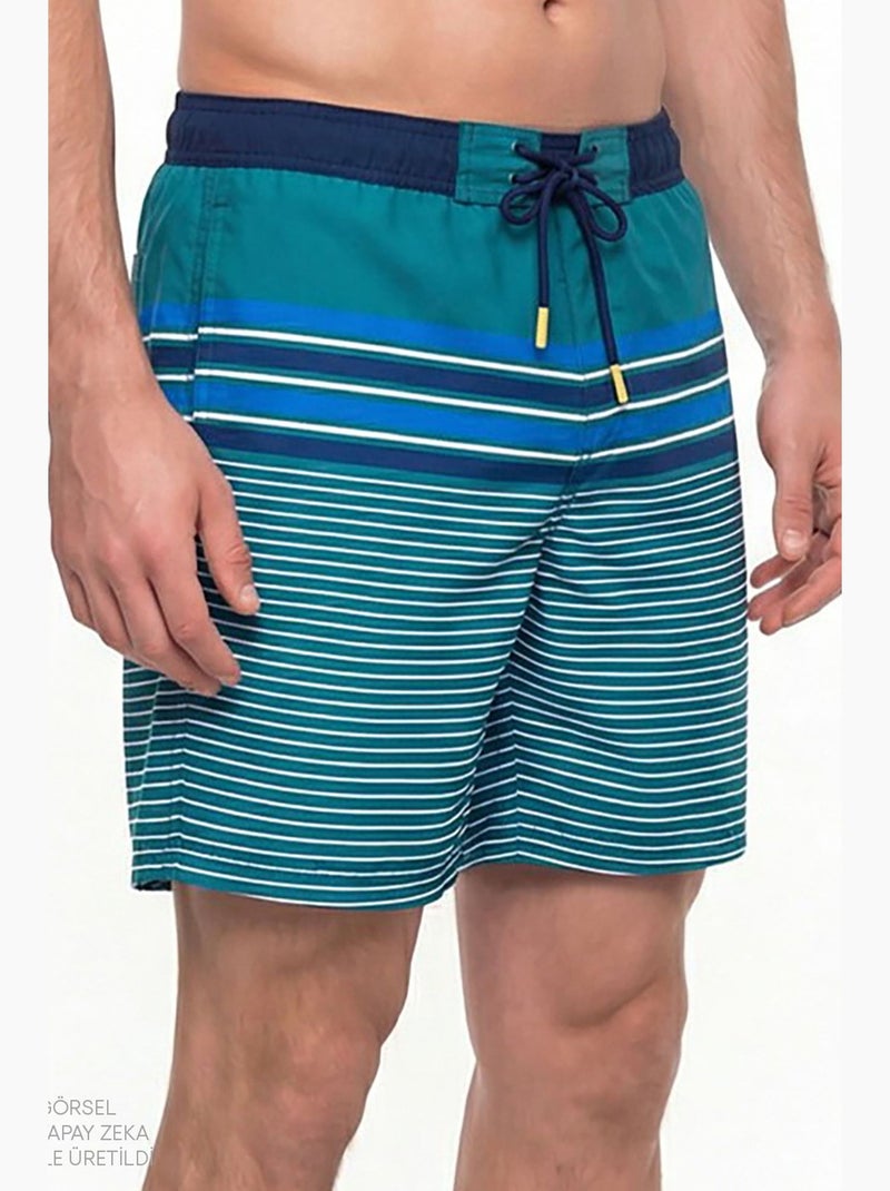Short homme royal court rayé penti Bleu outremer - Kiabi